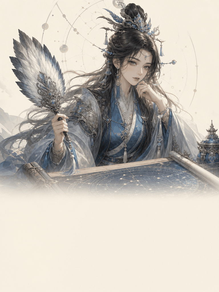 天机谋士命格卡人物插画