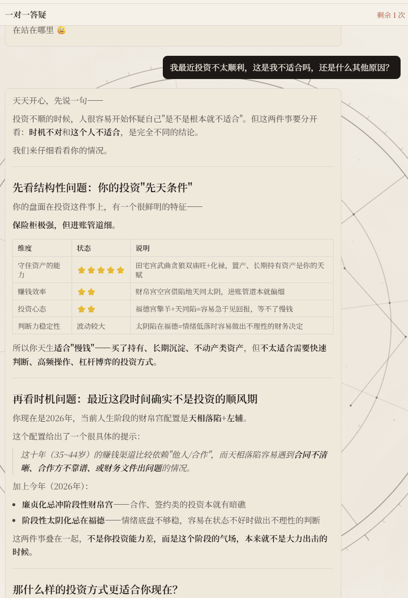一对一深度答疑